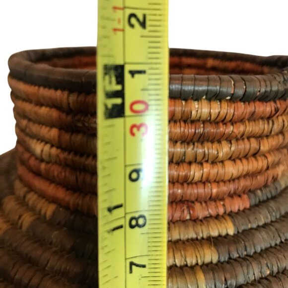 Vintage NATIVE AMERICAN Olla Basket Handwoven Southwestern Decor 12 X 9 U.S. - Picture 4 of 8